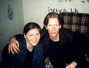 Jim Carroll with a Fan